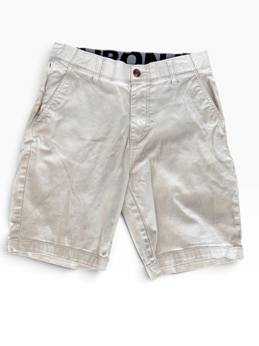 Iron Co. Mens Size 30 Cream Beige Stretch Chino Shorts Outdoor Wear